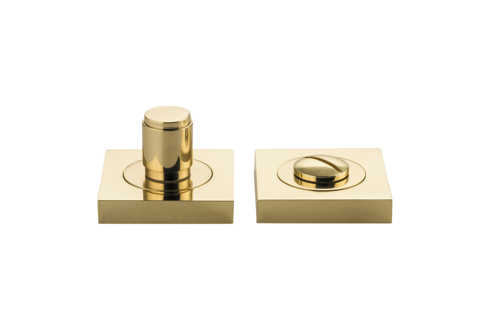 Berlin Privacy Turn - Square Polished Brass
