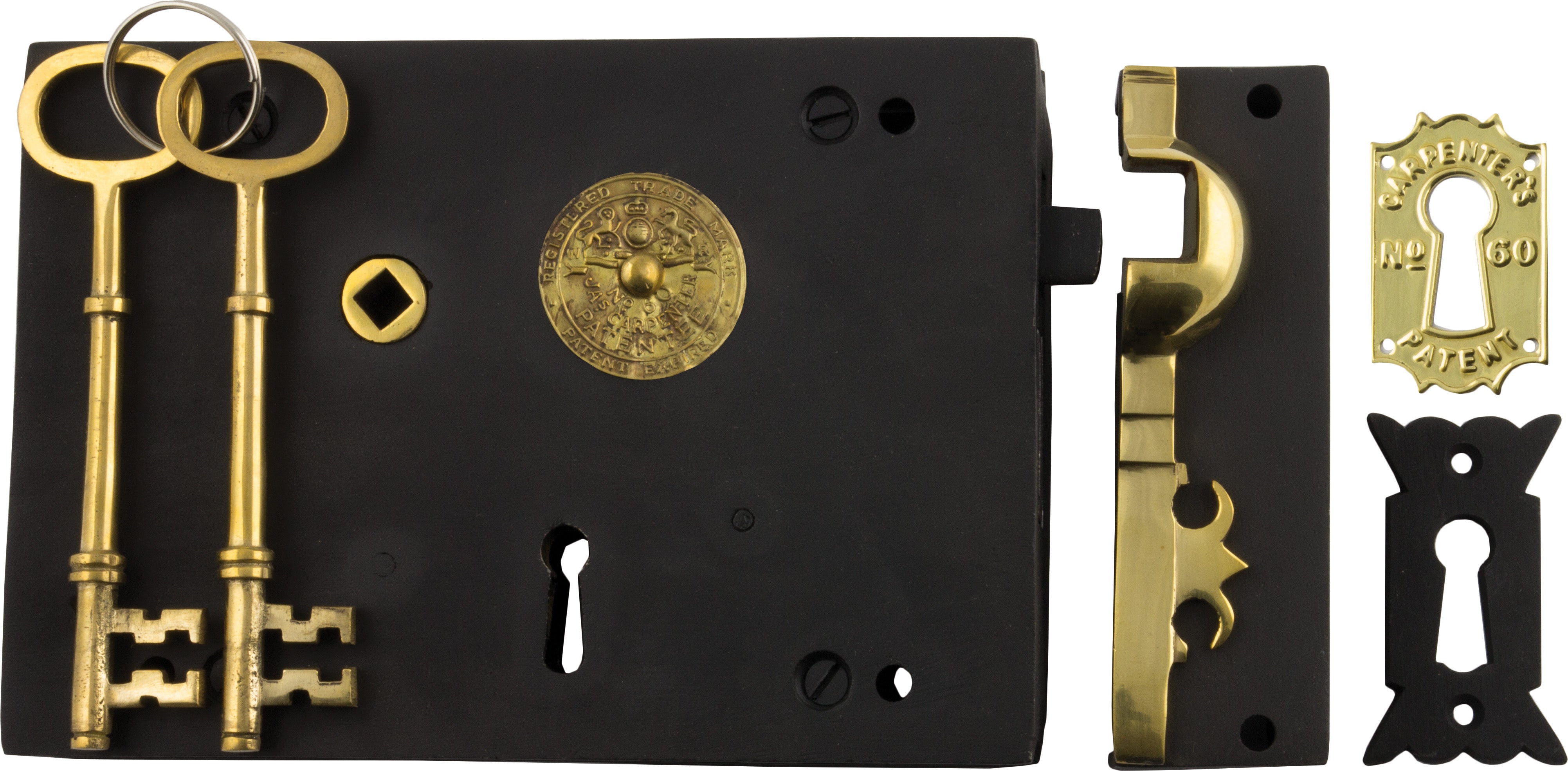 Carpenters Lock - Left Hand Matt Black