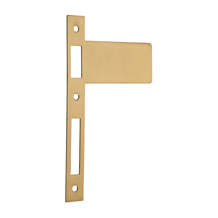 Extended 85mm Strikers - H198xW122mm Satin Brass / Solid Brass