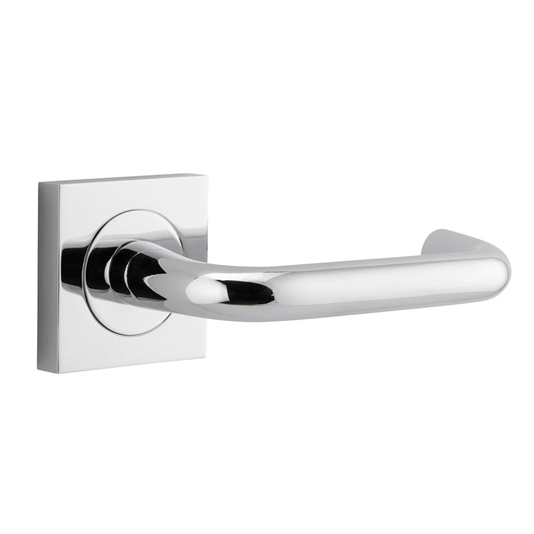 Oslo Lever - Square Rose Chrome Plated / Solid Brass
