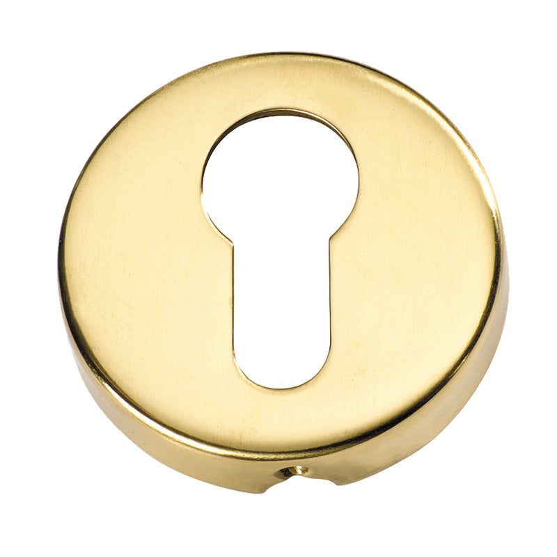 Euro Escutcheons Polished Brass