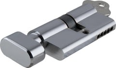 Key/Thumb Euro Cylinder Chrome Plated / 5 Pin L60mm