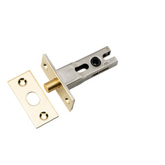Privacy Bolt - Round - 45mm Backset Polished Brass / Steel & Sheet Brass