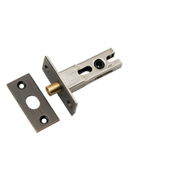 Privacy Bolt - Round - 45mm Backset Antique Brass / Steel & Sheet Brass