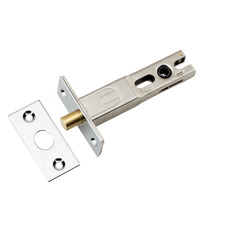 Privacy Bolt - Round - 70mm Backset Chrome Plated / Steel & Sheet Brass