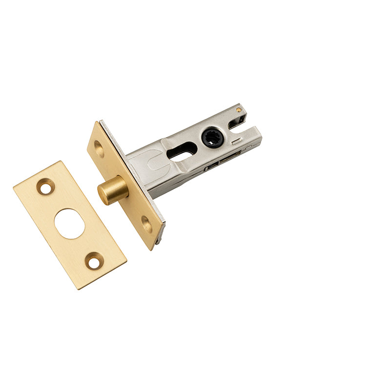 Privacy Bolt - Round - 45mm Backset Satin Brass / Steel & Sheet Brass