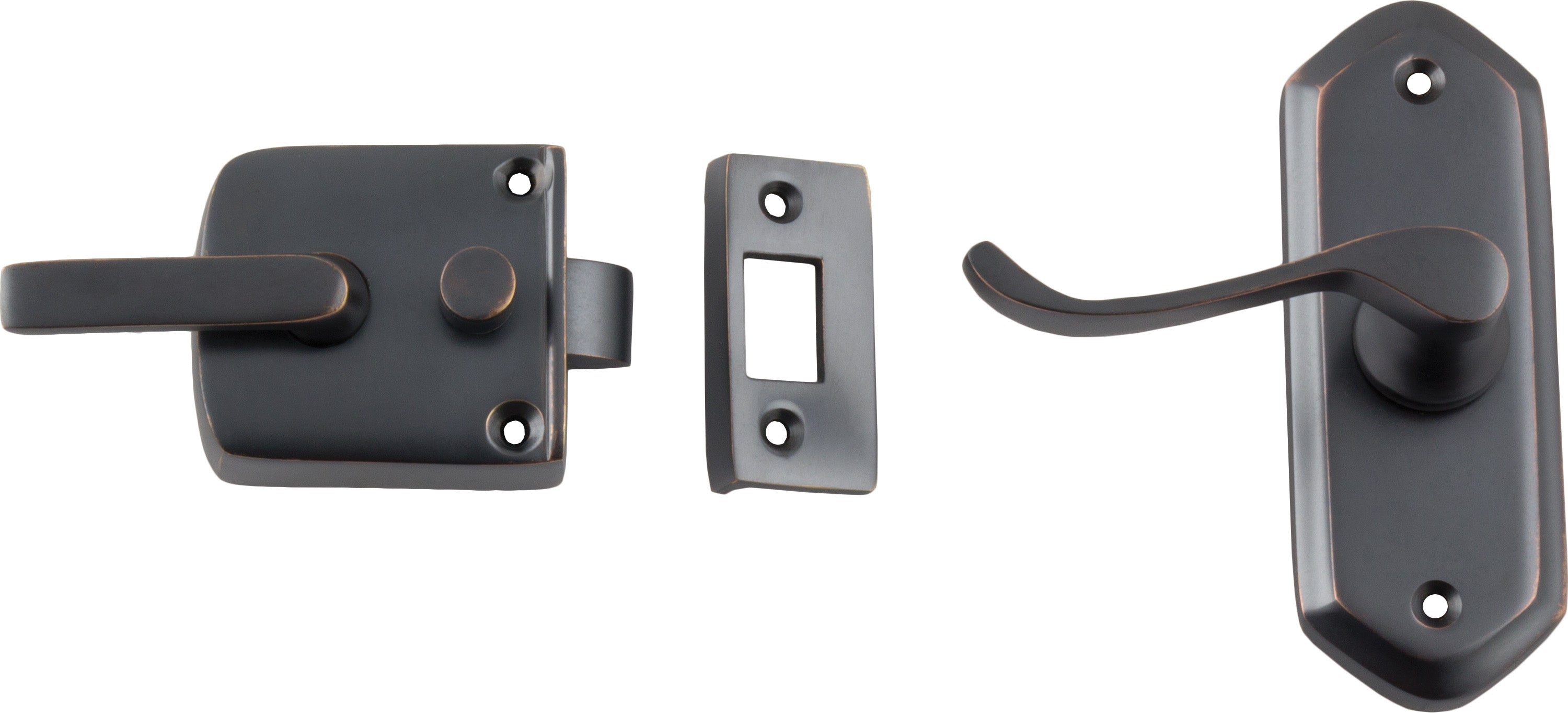 Screen Door Latches - Left Hand Antique Copper