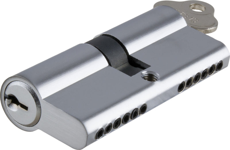 Key/Key Euro Cylinder Chrome Plated / 6 Pin L70mm