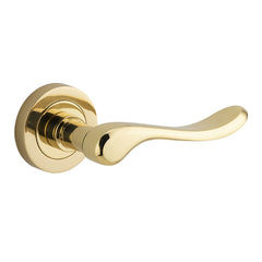 Stirling Lever - Round Rose Polished Brass / Solid Brass