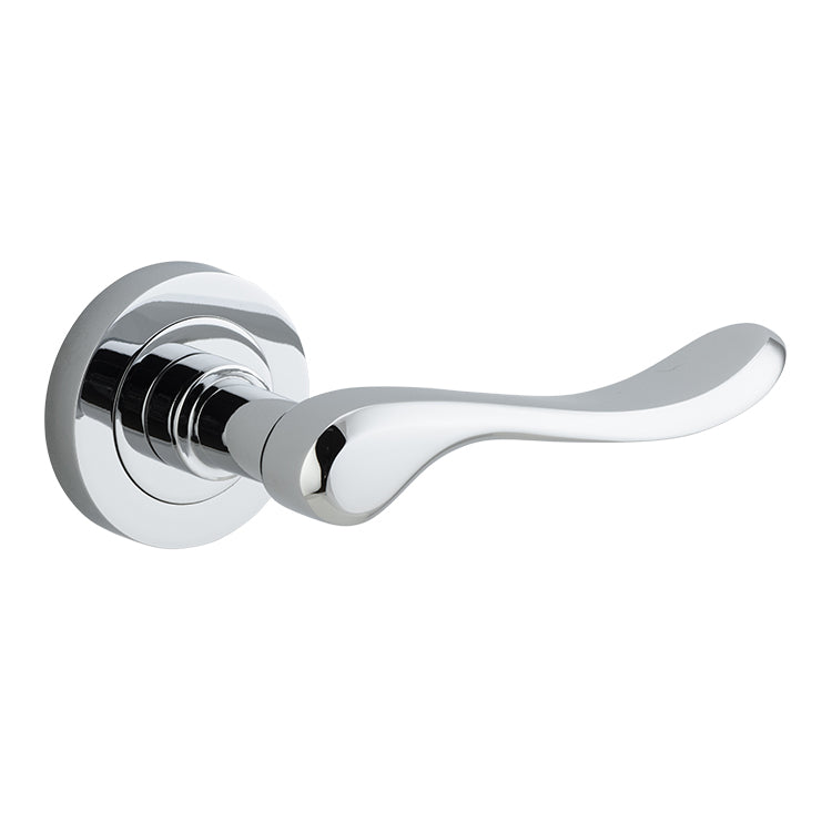 Stirling Lever - Round Rose Chrome Plated / Solid Brass