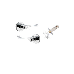 Stirling Lever - Round Rose (Inbuilt Privacy) Chrome Plated / Solid Brass