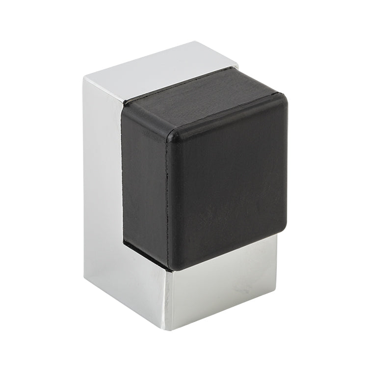 Square Door Stop Chrome Plated / Solid Brass