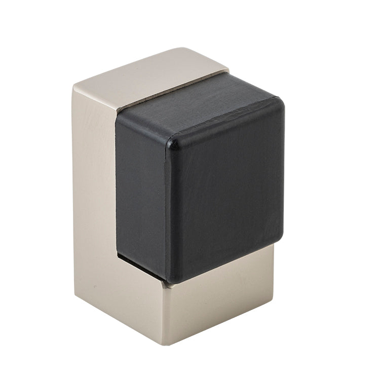 Square Door Stop Satin Nickel / Solid Brass