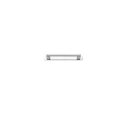 Baltimore Cabinet Pull with Backplate - CTC160mm Satin Chrome / Solid Brass