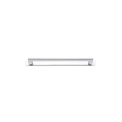 Baltimore Cabinet Pull with Backplate - CTC256mm Polished Chrome / Solid Brass