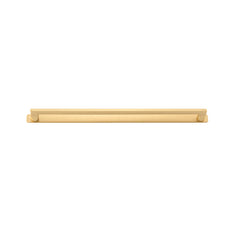 Baltimore Cabinet Pull with Backplate - CTC450mm Brushed Brass / Solid Brass