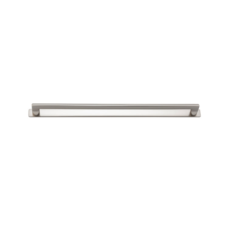 Baltimore Cabinet Pull with Backplate - CTC450mm Satin Nickel / Solid Brass