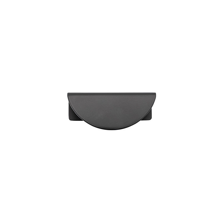Osaka Lip Drawer Pull Matt Black / Solid Brass