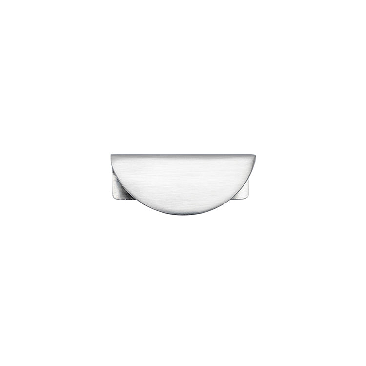 Osaka Lip Drawer Pull Satin Chrome / Solid Brass