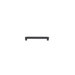 Osaka Cabinet Pull - CTC160mm Matt Black / Solid Brass
