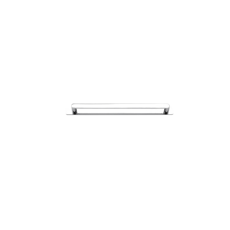 Osaka Cabinet Pull with Backplate - CTC256mm Chrome Plated / Solid Brass