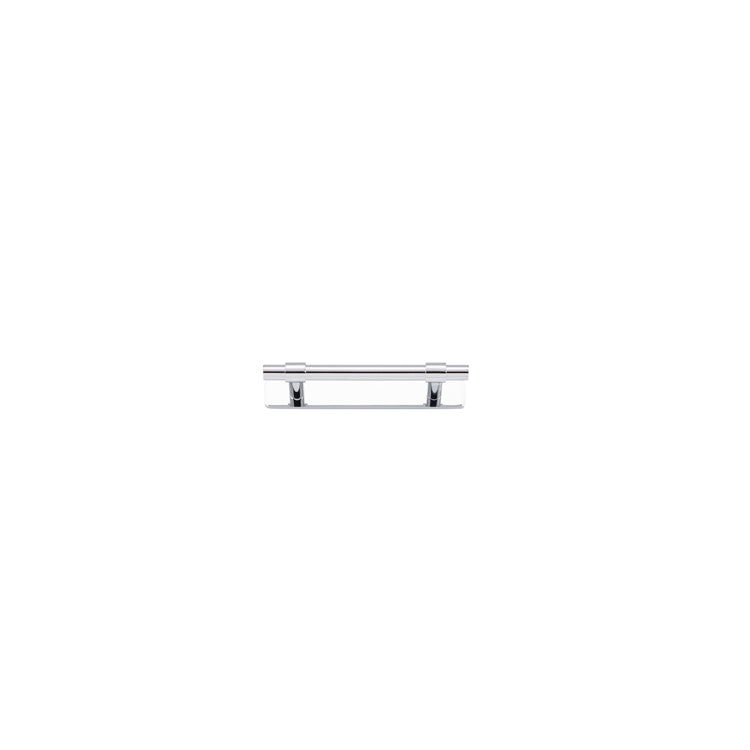 Helsinki Cabinet Pull with Backplate - CTC96mm Chrome Plated / Solid Brass