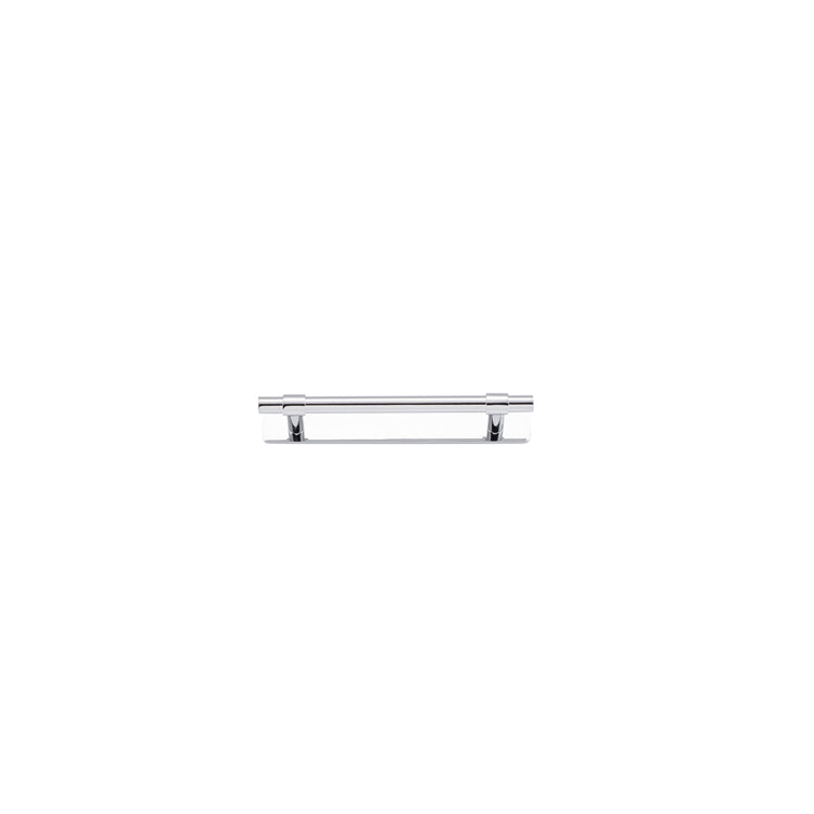 Helsinki Cabinet Pull with Backplate - CTC128mm Chrome Plated / Solid Brass