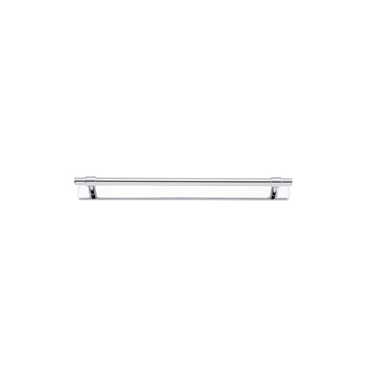 Helsinki Cabinet Pull with Backplate - CTC256mm Chrome Plated / Solid Brass