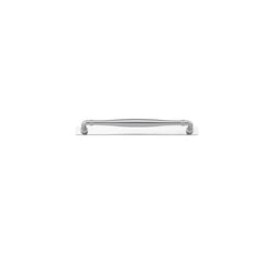 Sarlat Cabinet Pull with Backplate - CTC256mm Satin Chrome / Solid Brass