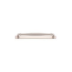 Sarlat Cabinet Pull with Backplate - CTC256mm Satin Nickel / Solid Brass