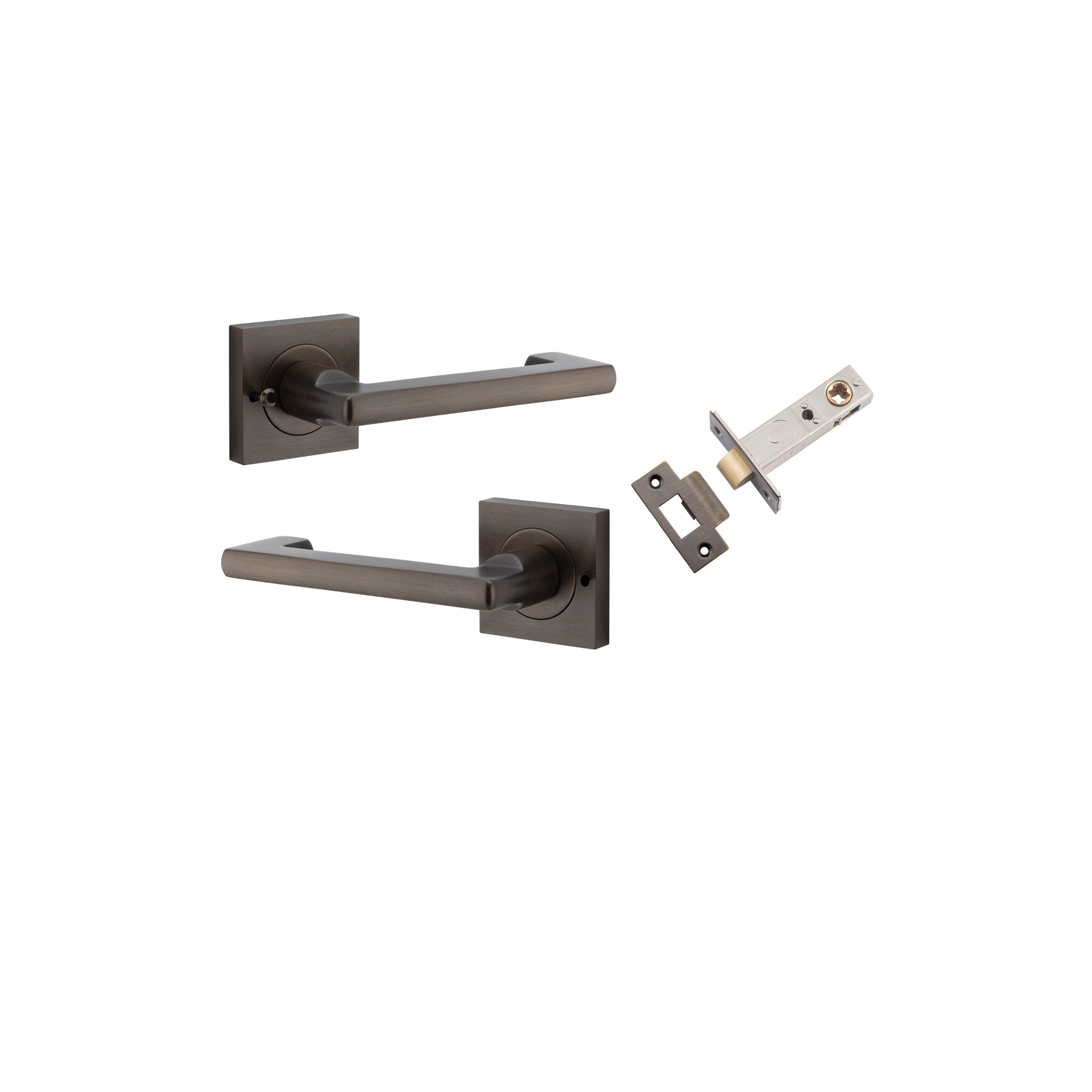 Baltimore Return Lever - Square Rose (Inbuilt Privacy)