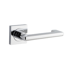 Baltimore Return Lever - Square Rose Chrome Plated / Solid Brass