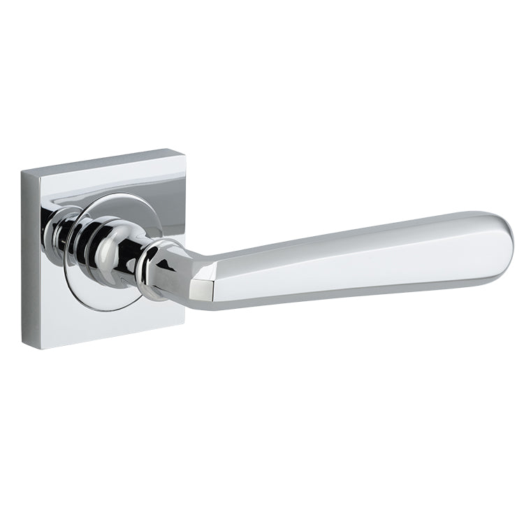 Copenhagen Lever - Square Rose Chrome Plated / Solid Brass