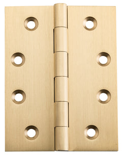 Fixed Pin Hinge Unlacquered Satin Brass / H100xW75mm