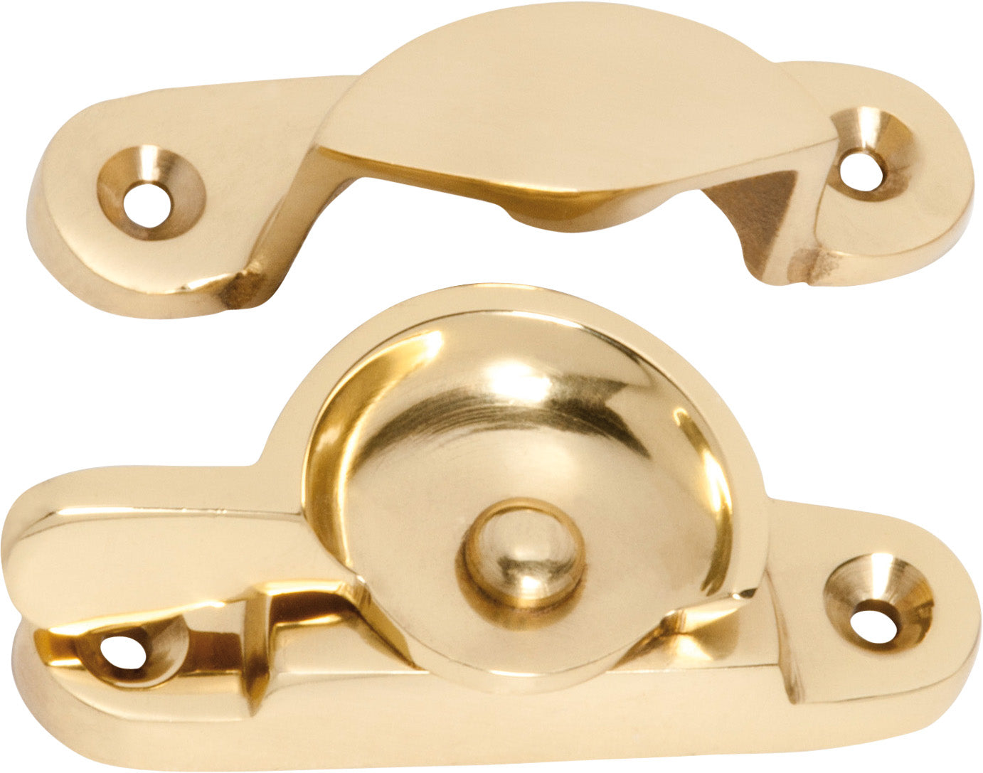 Classic Sash Fastener Unlacquered Polished Brass
