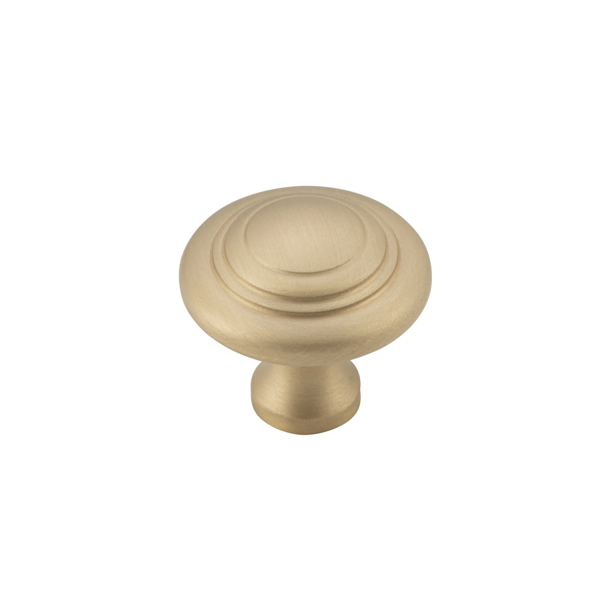 Domed Cupboard Knob Unlacquered Satin Brass / D25xP24mm