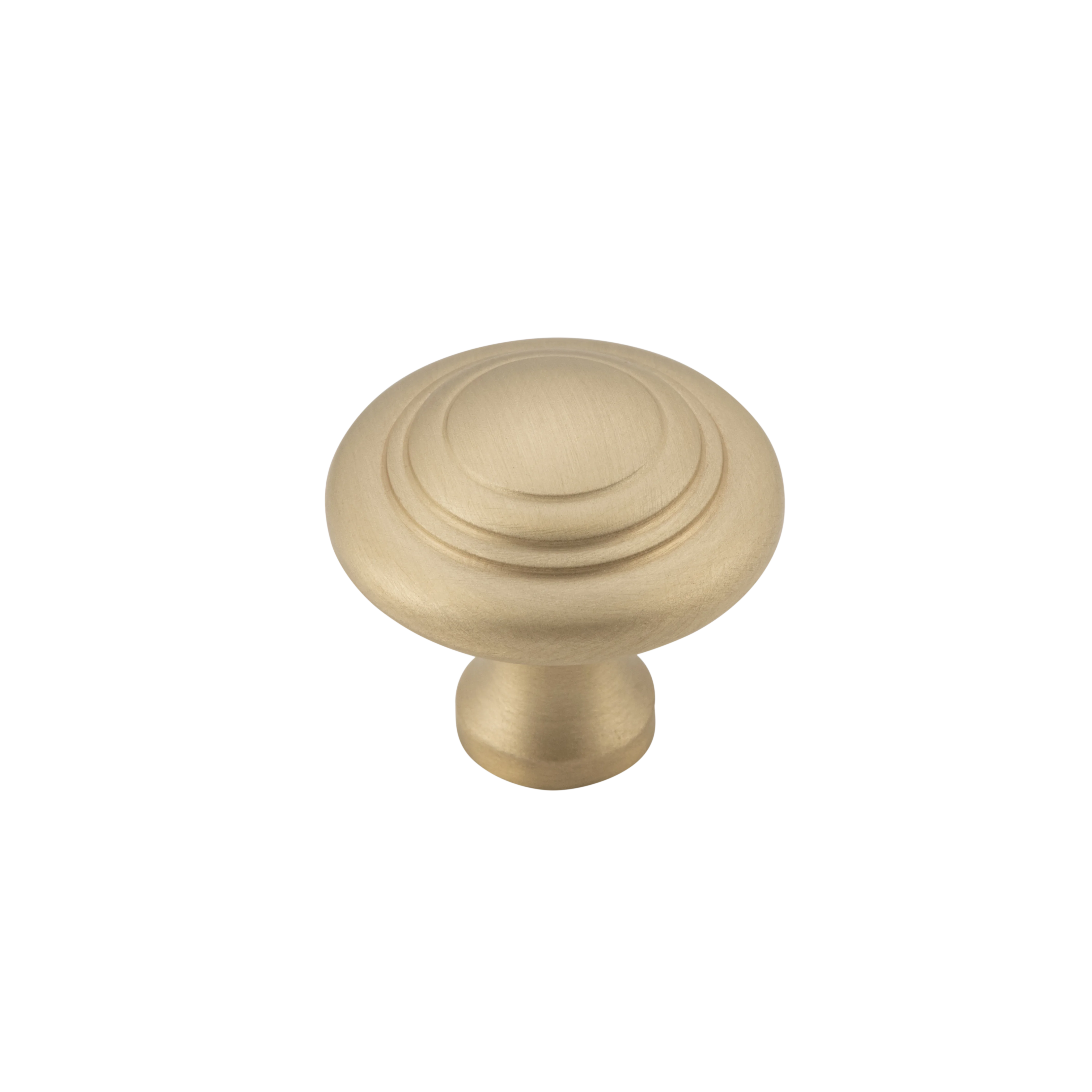 Domed Cupboard Knob Unlacquered Satin Brass / D25xP24mm