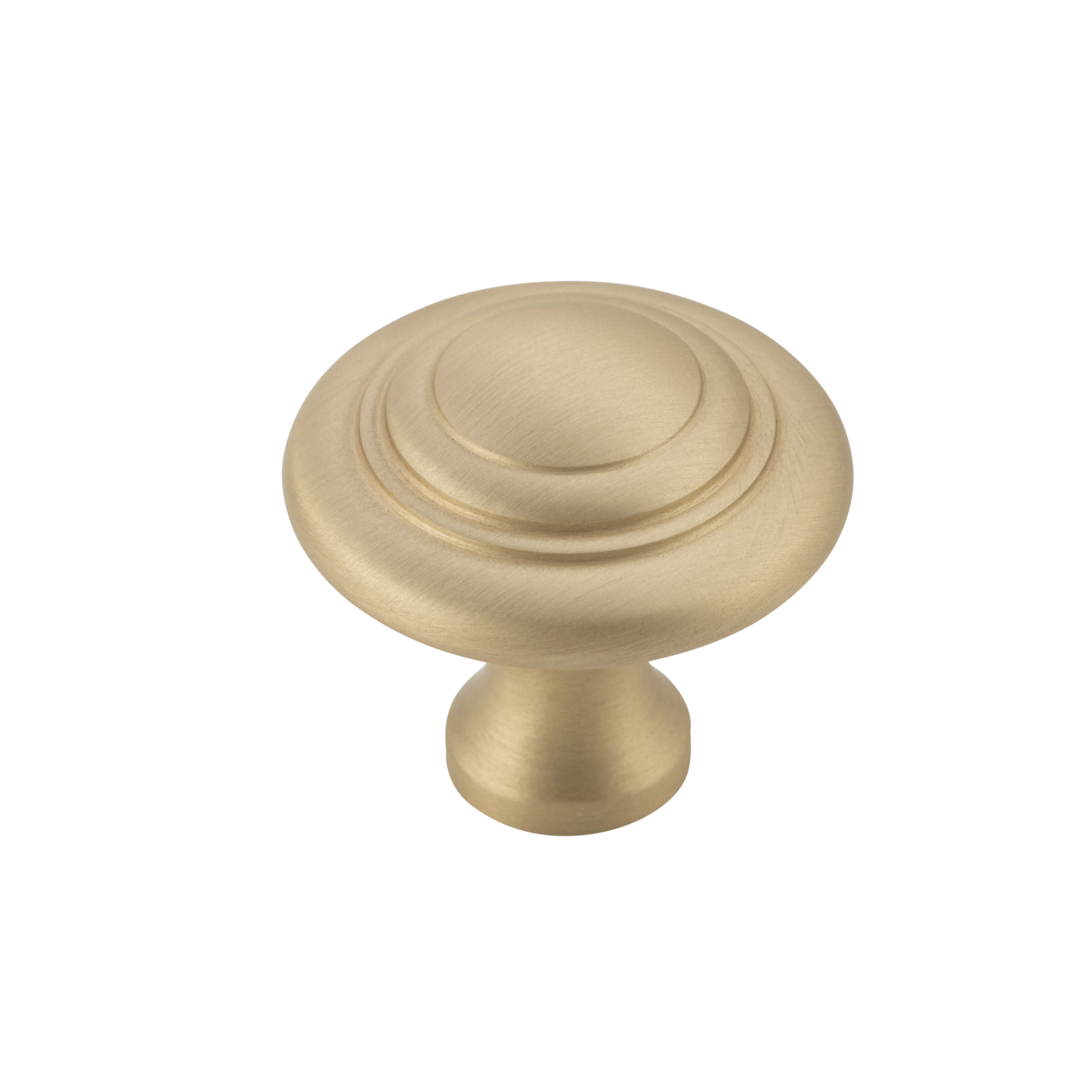 Domed Cupboard Knob Unlacquered Satin Brass / D32xP29mm