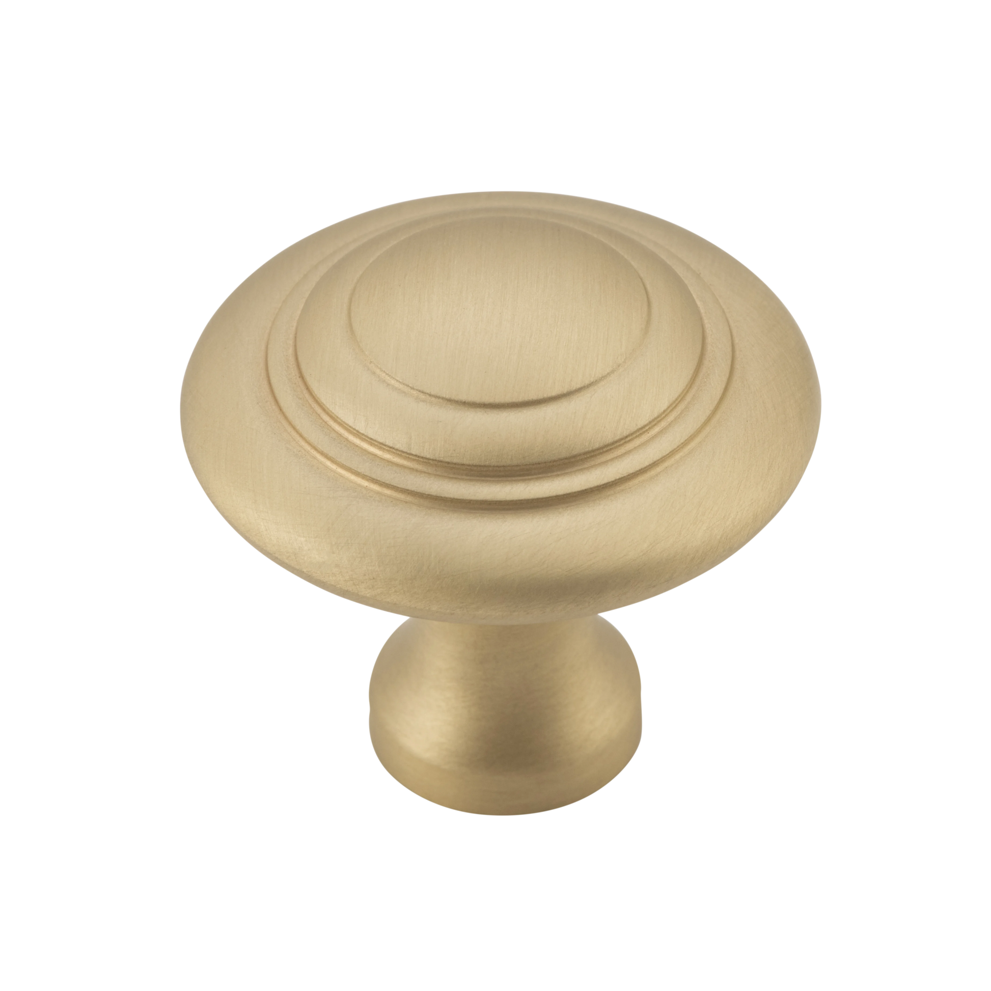 Domed Cupboard Knob Unlacquered Satin Brass / D38xP35mm