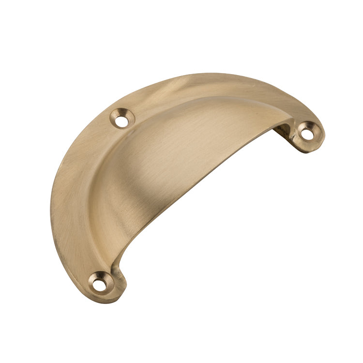 Classic Drawer Pull Unlacquered Satin Brass / Large