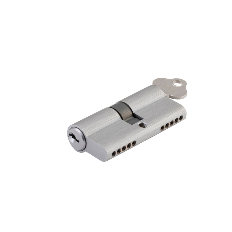 Euro Cylinder Dual Function 5 Pin Satin Chrome / Brass