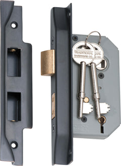 Rebated 5 Lever Mortice Lock Antique Copper / Backset 46mm