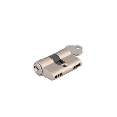 Euro Cylinder Key/Key 3 Pin Satin Nickel / Brass