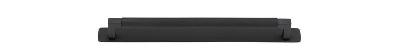 Brunswick Cabinet Pull with Backplate  - CTC256mm Matt Black / Brass