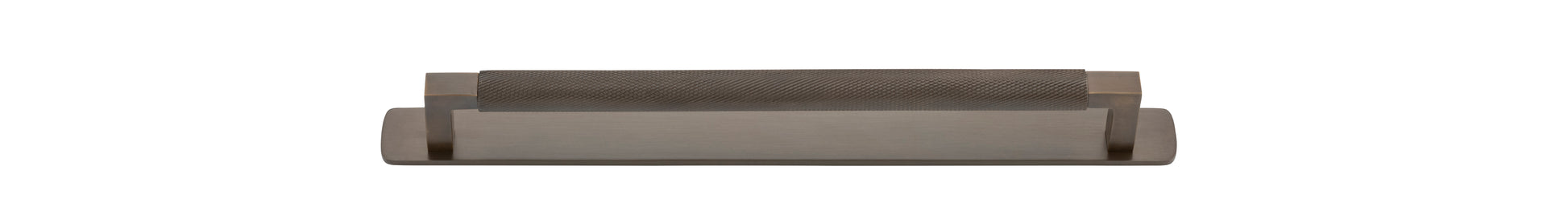 Brunswick Cabinet Pull with Backplate  - CTC256mm Antique Brass / Brass