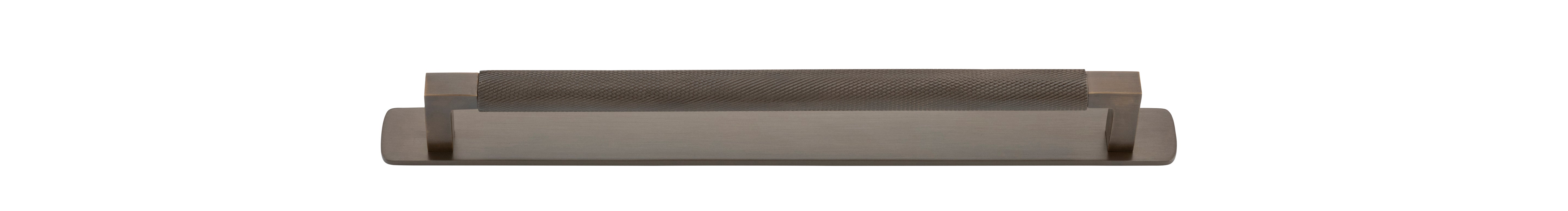 Brunswick Cabinet Pull with Backplate  - CTC256mm Antique Brass / Brass