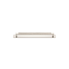 Brunswick Cabinet Pull with Backplate  - CTC256mm Satin Nickel / Brass