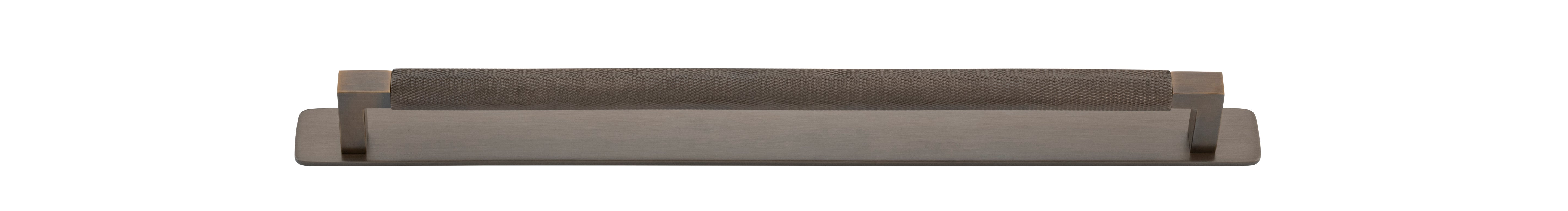 Brunswick Cabinet Pull with Backplate  - CTC320mm Antique Brass / Brass