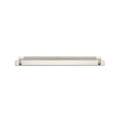 Brunswick Cabinet Pull with Backplate  - CTC320mm Satin Nickel / Brass