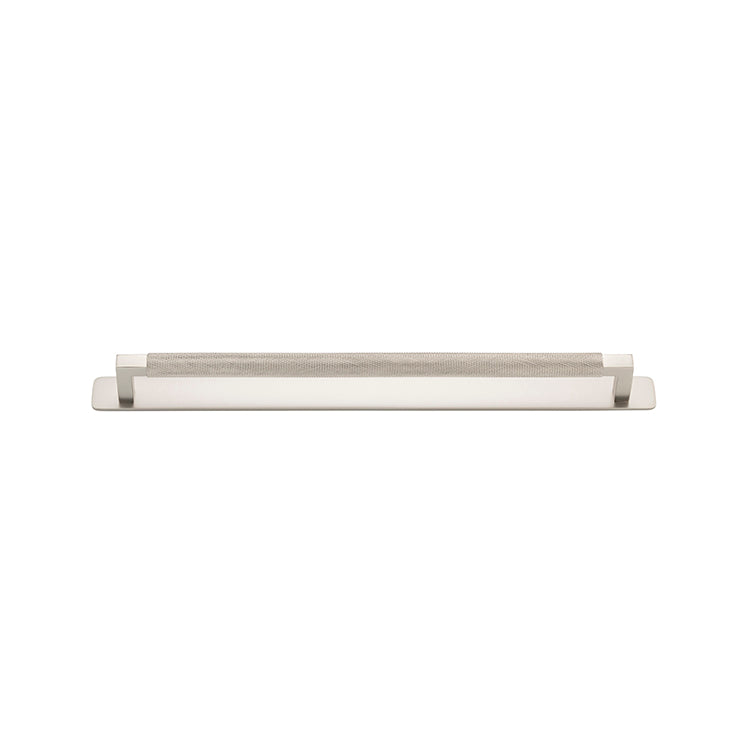 Brunswick Cabinet Pull with Backplate  - CTC320mm Satin Nickel / Brass